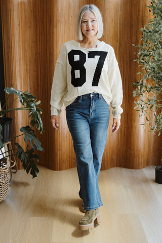 Game Day 87 Cable Knit Sweater