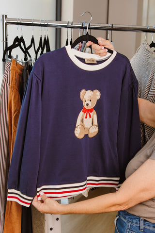Navy Bear Sweatshirt